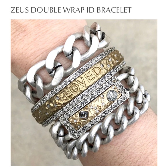 TAT2 Designs Wrap Vintage Silver ID Bracelet Choker Necklace Jewelry - Picture 2 of 4